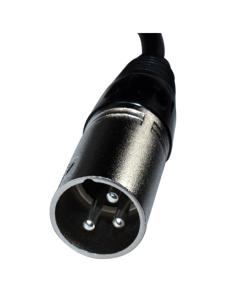 Cable de Micrófono XLR Macho a Hembra HQRP 1.8m 3 Pines