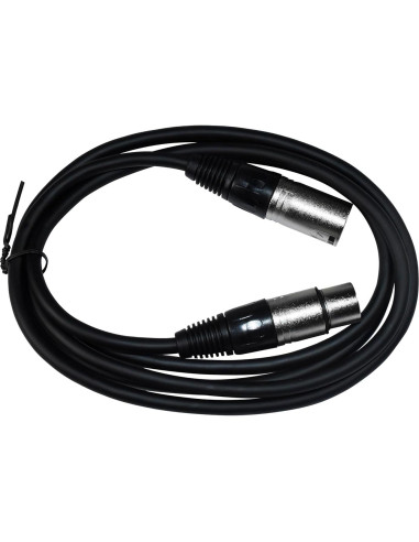 Cable de Micrófono XLR Macho a Hembra HQRP 1.8m 3 Pines