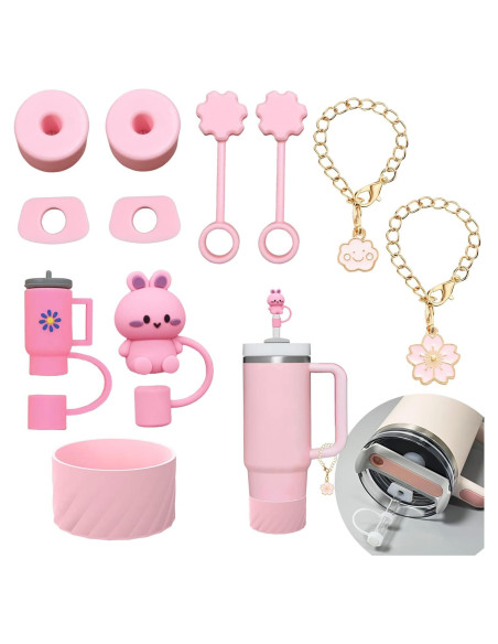 Juego de Accesorios para Tazas Stanley Yeevanrose Rosa A