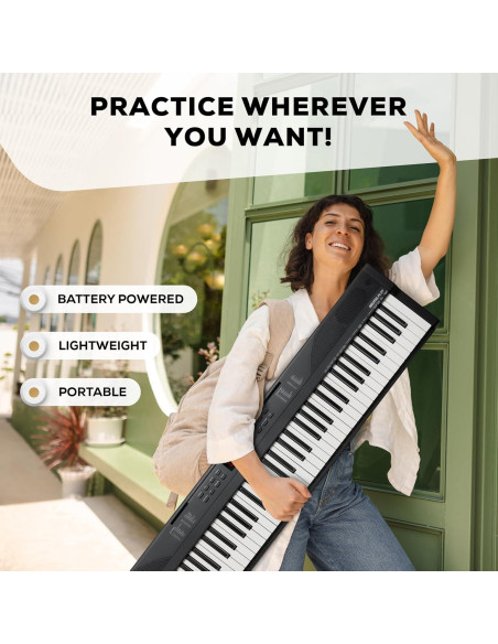 Teclado Electrónico Alesis Recital Play 88 Teclas USB MIDI