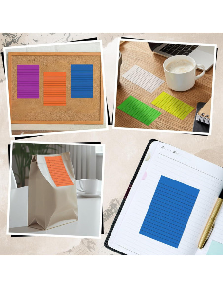 Notas Adhesivas Transparentes Yinder 6 Pack 10x15 cm Colores Brillantes