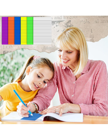 Notas Adhesivas Transparentes Yinder 6 Pack 10x15 cm Colores Brillantes