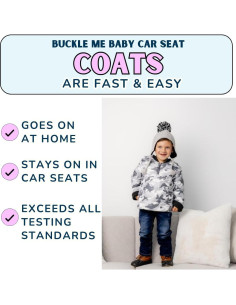 Abrigo de Invierno Buckle Me Baby para Asiento de Auto 6-9 Meses 2