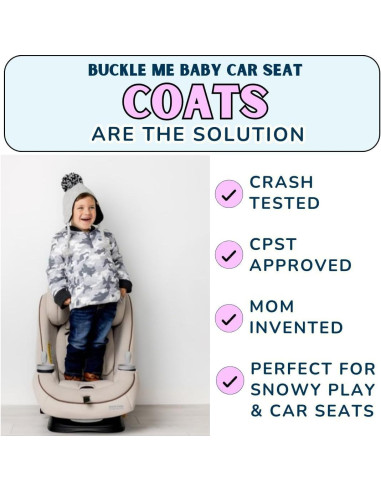 Abrigo de Invierno Buckle Me Baby para Asiento de Auto 6-9 Meses
