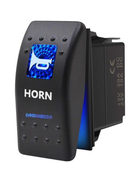 Interruptor Rocker Momentáneo Impermeable 12V 20A Azul - KEING