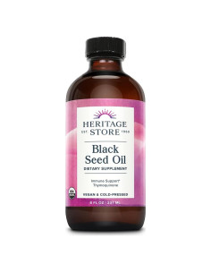 Aceite de Semilla Negra Orgánico Heritage Store 236ml - Antioxidante