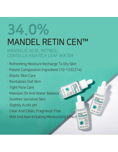 Suero Ampoule Acido Mandélico y Retinol 39.9 ml - MANDEL RETIN CEN