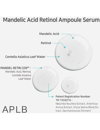 Suero Ampoule Acido Mandélico y Retinol 39.9 ml - MANDEL RETIN CEN