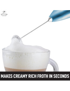 Espumador de Leche Zulay Doble Agarre 14000 RPM Acero Inoxidable 2