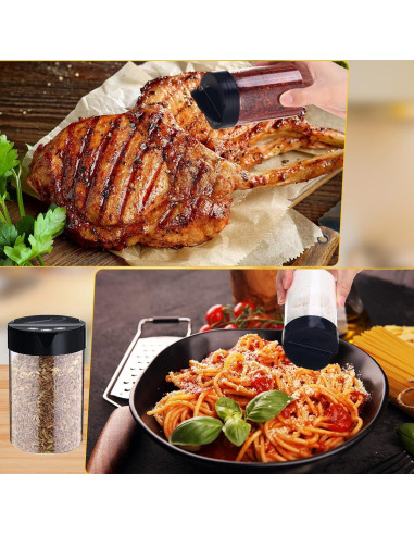 Paquete de 30 frascos de especias Yiyiring 250 ml con tapa abatible