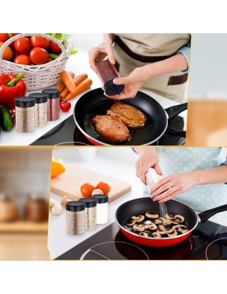 Paquete de 30 frascos de especias Yiyiring 250 ml con tapa abatible