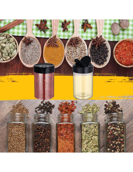 Paquete de 30 frascos de especias Yiyiring 250 ml con tapa abatible