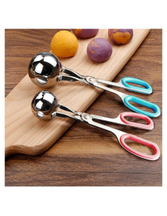 Hacedor de Albóndigas QMET 2 PCS Acero Inoxidable Antiadherente