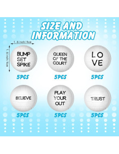 30 Mini Pelotas de Voleibol de Espuma Rtteri - Regalos y Decoración 2