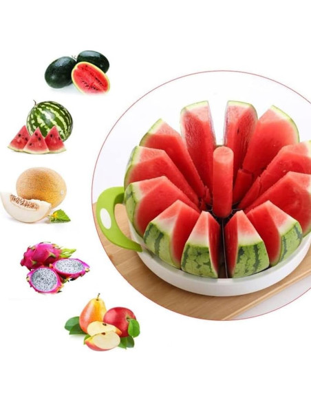 Cortador de Melón Hogar Moderno 12 Rebanadas Acero Inoxidable