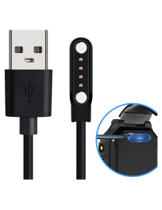 Cable de Carga Magnético PTHTECHUS para Reloj Inteligente 4 Pines