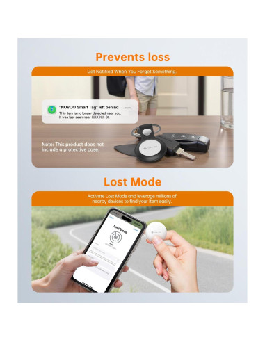 Etiquetas de Seguimiento Bluetooth NOVOO Air - Paquete de 2