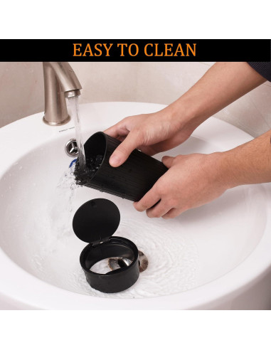 Mini Basurero de Coche AuMoHall Negro Compacto 16.28 cm