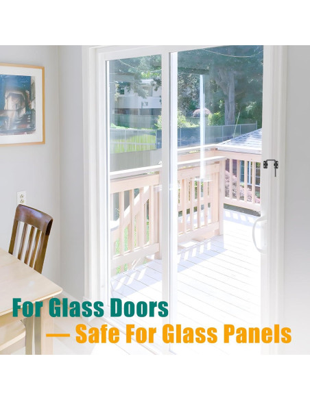 Cerradura de Puerta Corredera HBL de Acero Endurecido Plata - Paquete de 2