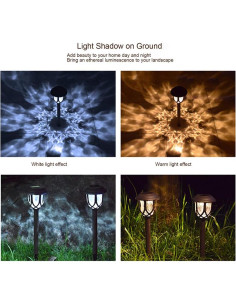 Luces Solares para Jardín EXCMARK - Paquete de 10, Marrón 2