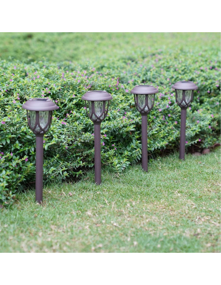 Luces Solares para Jardín EXCMARK - Paquete de 10, Marrón