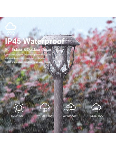 Luces Solares para Jardín EXCMARK - Paquete de 10, Marrón