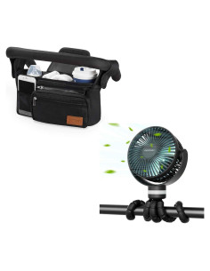 Organizador Universal para Carriolas Momcozy con Ventilador 8000mAh
