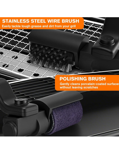 Cepillo Limpiador Eléctrico GlamChi LZ-8057 para Parrillas