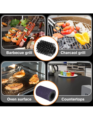 Cepillo Limpiador Eléctrico GlamChi LZ-8057 para Parrillas