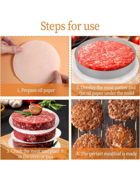 500 Hojas Papel Parchment Antiadherente 13cm Giantree