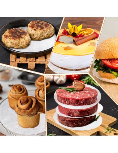 500 Hojas Papel Parchment Antiadherente 13cm Giantree