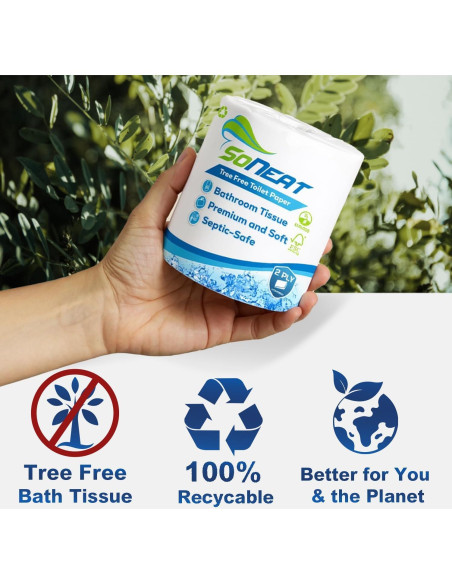 Papel Higiénico 2 Capas SoNeat 80 Rollos 500 Hojas Cada Uno