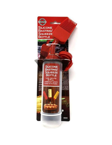 Botella de Basting de Silicona Norpro 8669 388ml Roja