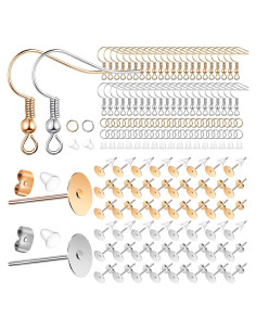 Kit de Ganchos para Pendientes Quelay 1500 Pcs Antisensitivo