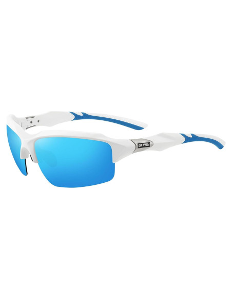Gafas de Sol Deportivas Polarizadas UV400 Unisex Marco Blanco
