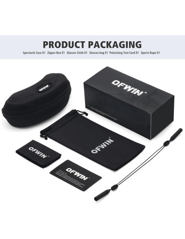 Gafas de Sol Deportivas Polarizadas UV400 Unisex Marco Blanco