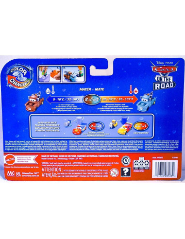Juguete Disney Cars Mater Cambiador de Color 1:55
