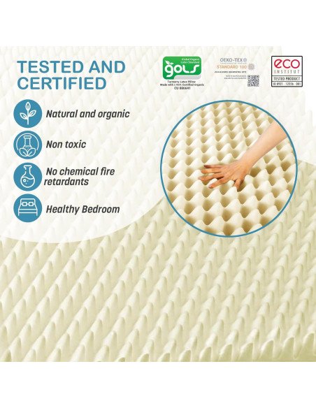 Colchón de Láttex Orgánico Turmerry Doble Suave 3.56 cm