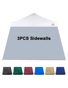 Paredes Laterales Grises JANCANOPY para Carpa 10x10 Pies