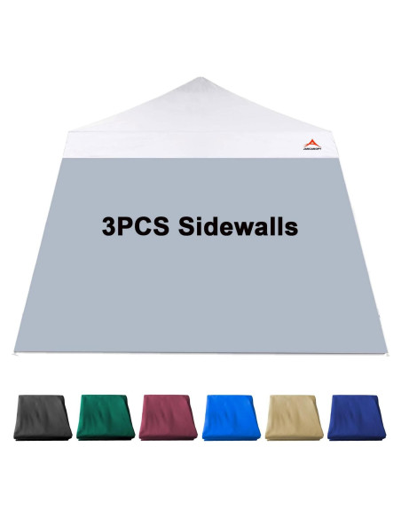 Paredes Laterales Grises JANCANOPY para Carpa 10x10 Pies