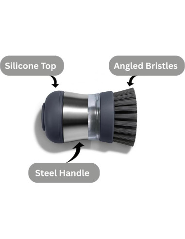 Cepillo dispensador de jabón Genérico con cerdas anguladas