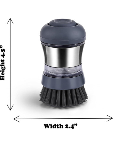 Cepillo dispensador de jabón Genérico con cerdas anguladas