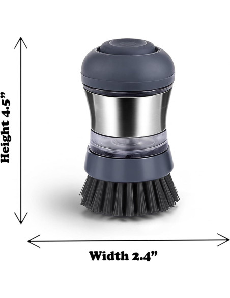 Cepillo dispensador de jabón Genérico con cerdas anguladas