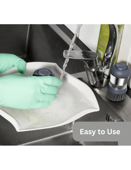 Cepillo dispensador de jabón Genérico con cerdas anguladas