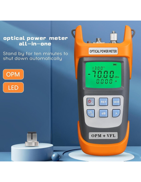 Medidor de Potencia Óptica SAIVXIAN G710B 30-70~+10dBm