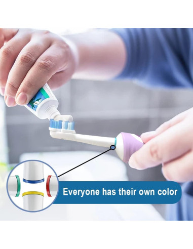 Cabezas de cepillo DeBizz Dual-Clean para Oral-B - 12 piezas