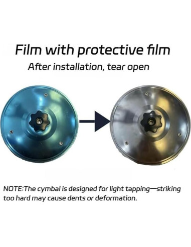 Cymbal de coche ZERIKWON - Accesorio de entretenimiento plata