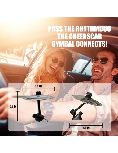 Cymbal de coche ZERIKWON - Accesorio de entretenimiento plata