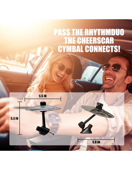 Cymbal de coche ZERIKWON - Accesorio de entretenimiento plata