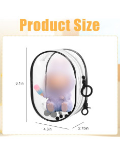 Funda Protectora para Muñeca de PVC Transparente 15.5cm 2